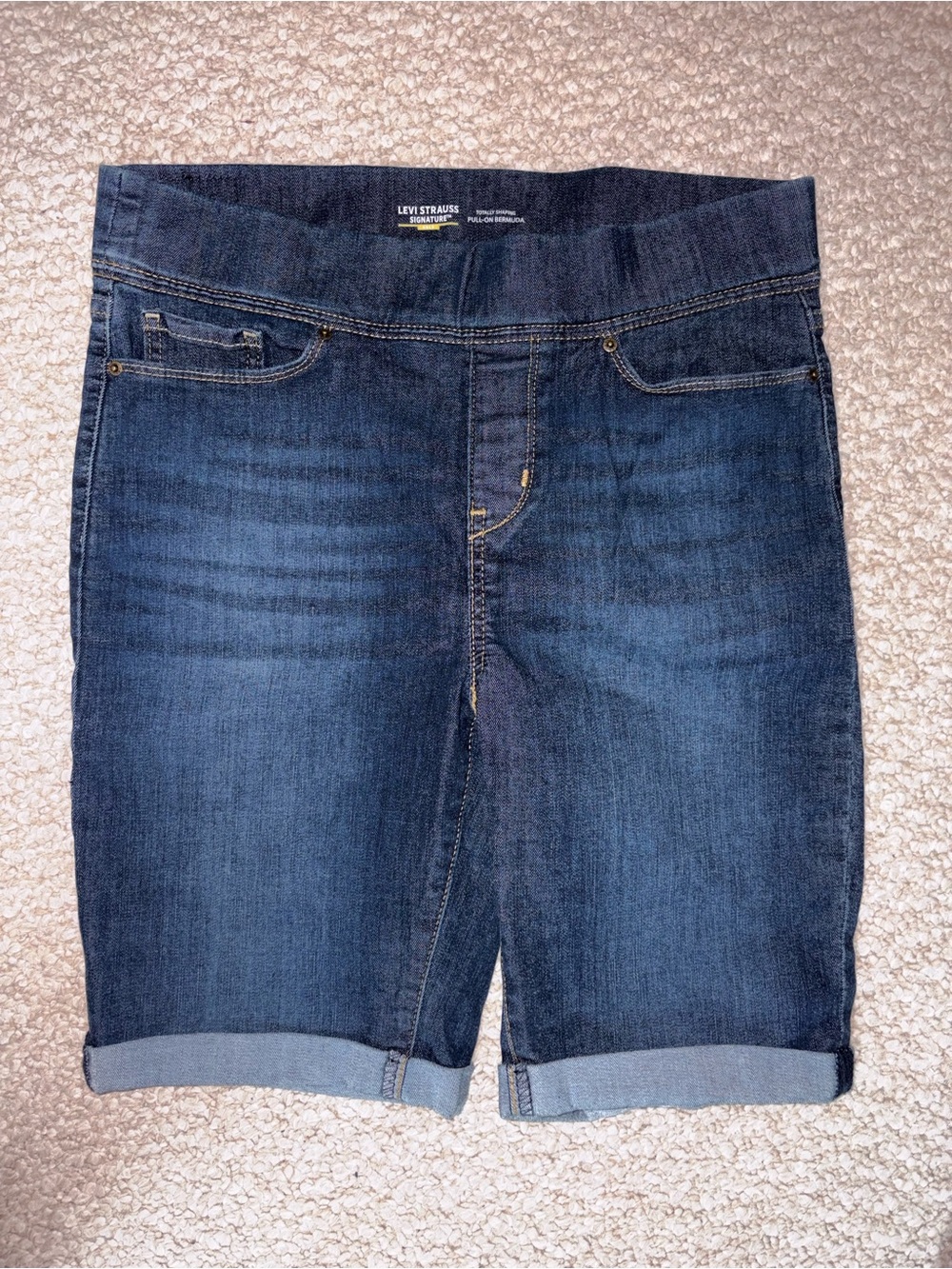 Levi Strauss Dark Wash Denim Bermuda Shorts